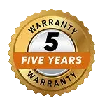 5-Year Warranty